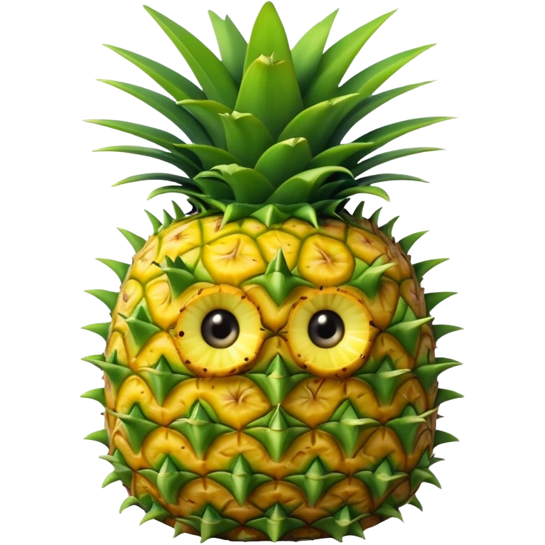 Creepy Pineapple with eyes emoji