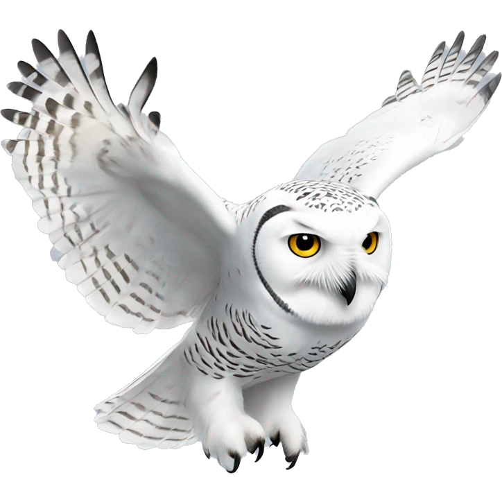 snowy owl flying emoji