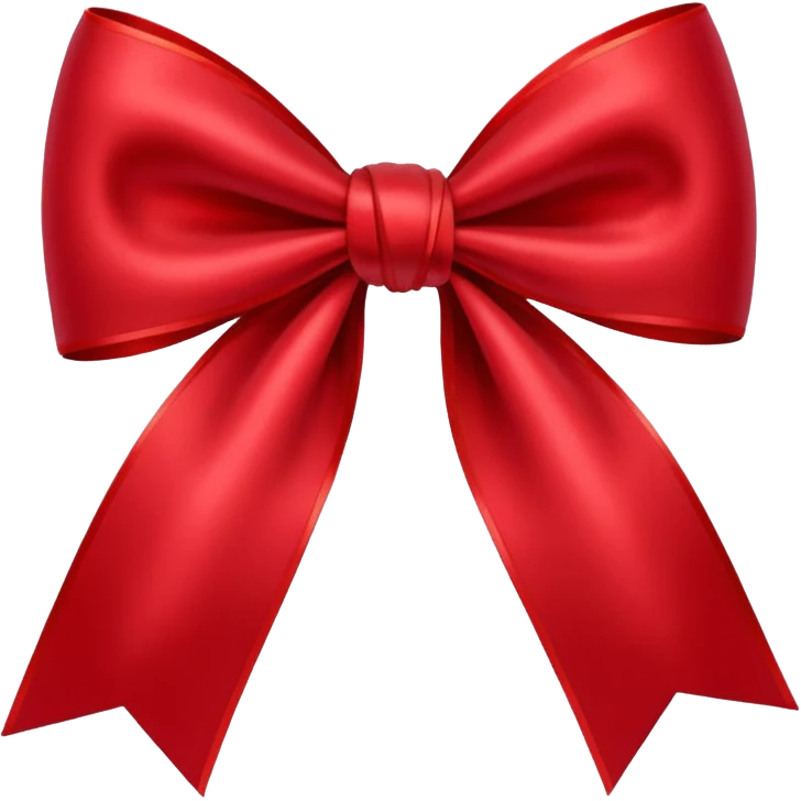 Cherry red bow emoji