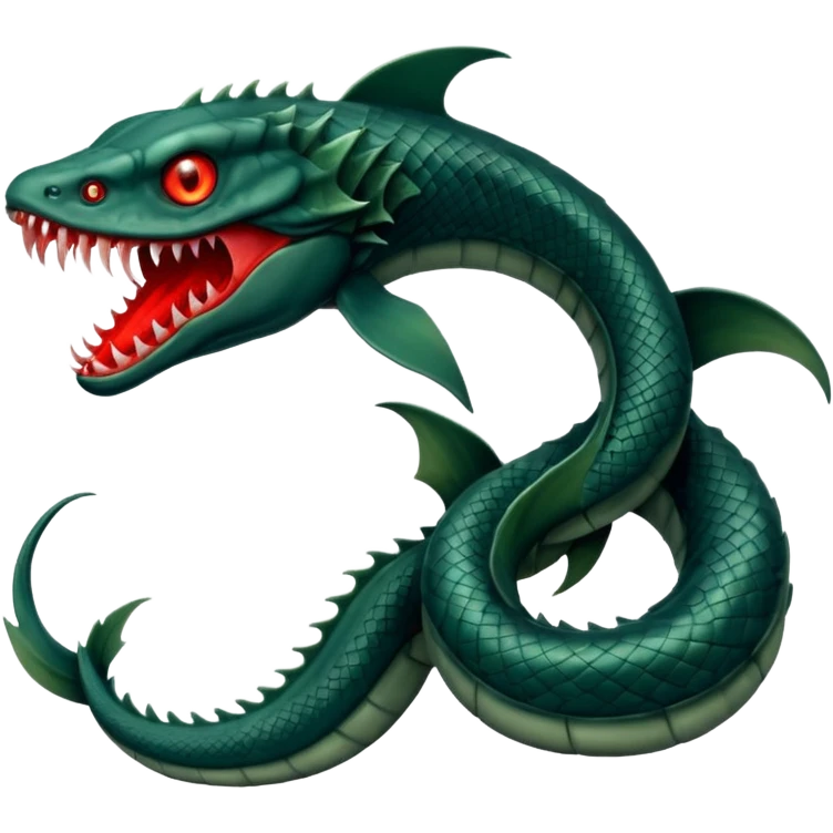 Leviathan – Massive scaled beast with glowing eyes. emoji