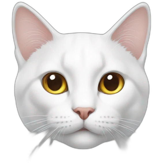 Cat white emoji