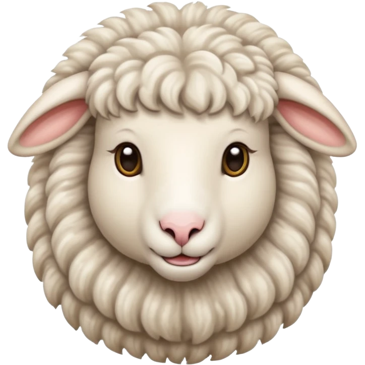 female sheep with long hair emoji
