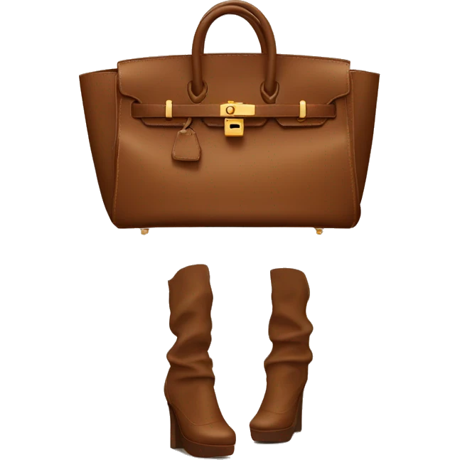 Brown birkin bag emoji