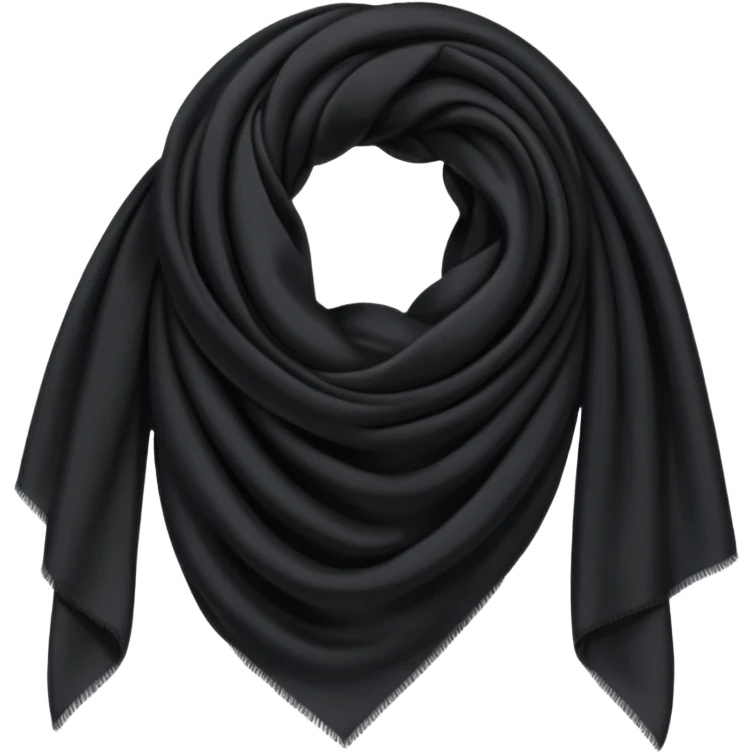 black  scarf  emoji