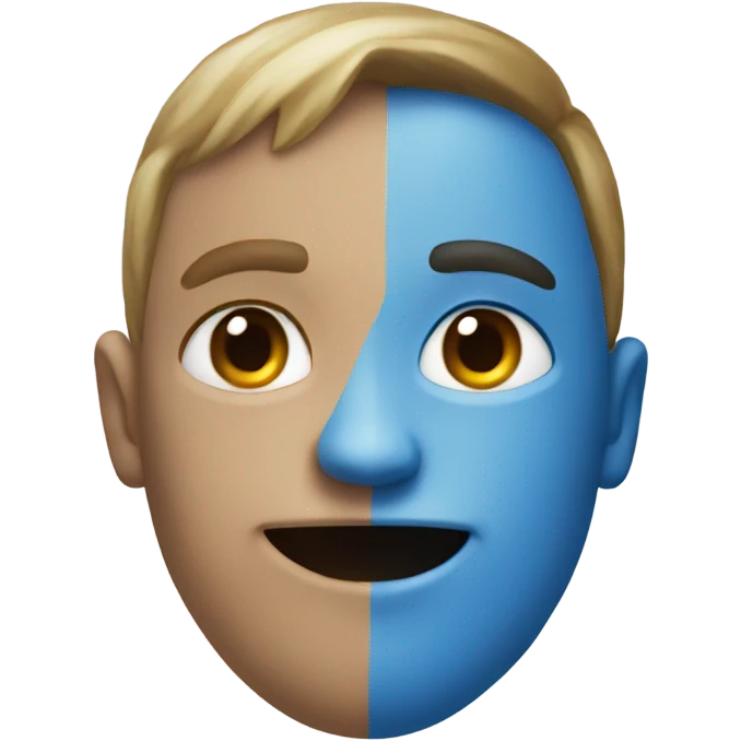 half ref half blue heart emoji
