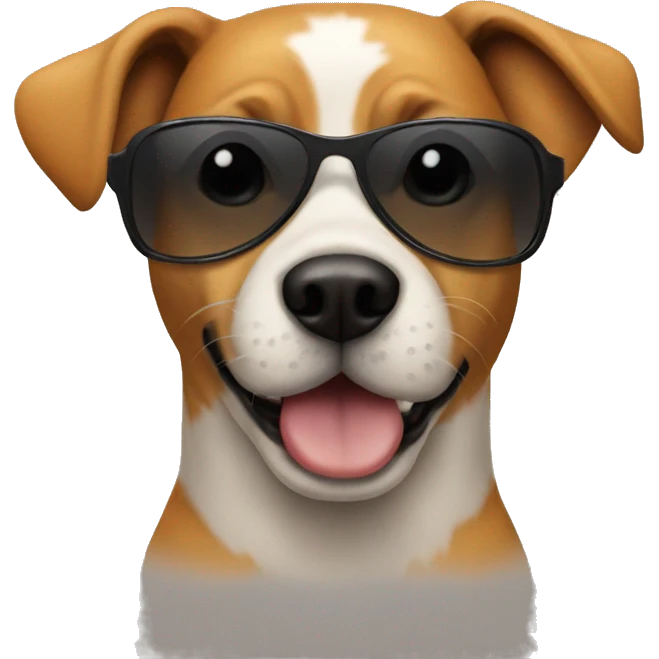 dog wearing sunglasses emoji