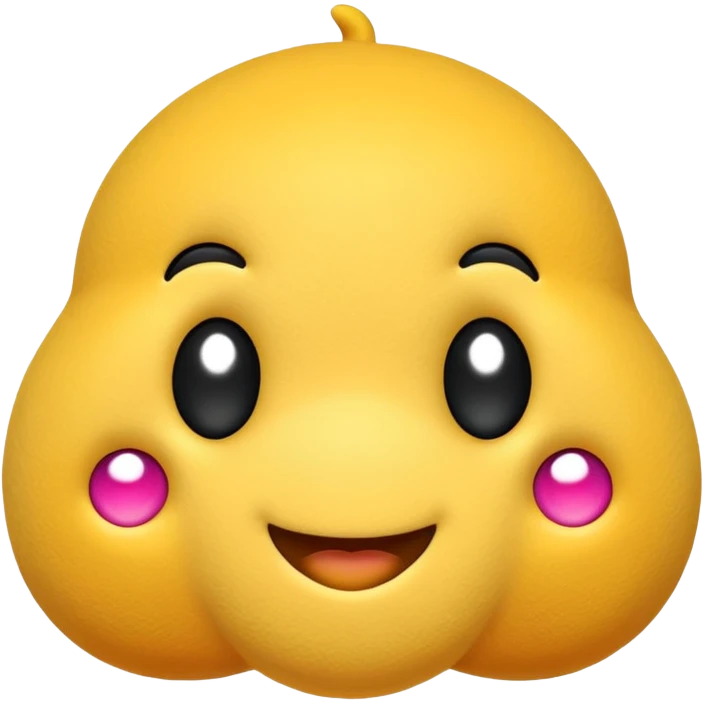 happy plushy emoji