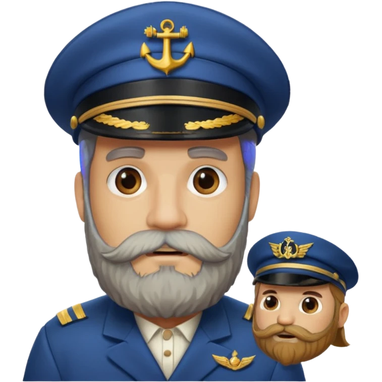 bearded fish ship captain emoji