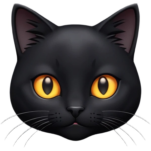 cinematic-cute-black-cat-portrait-emoji,-head-tilted-playfully-and-inquisitively,-sleek-black-fur-with-subtle-hints-of-deep-gray,-simplified-yet-adorable-features,-highly-detailed,-glowing-with-a-warm,-friendly-glow emoji