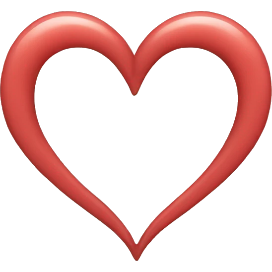 Heart with a bend  emoji