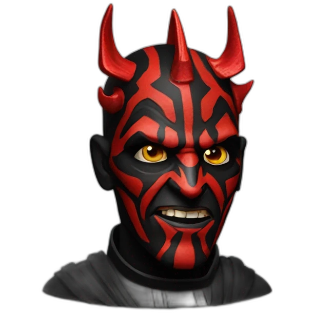 Darth maul as the pope emoji