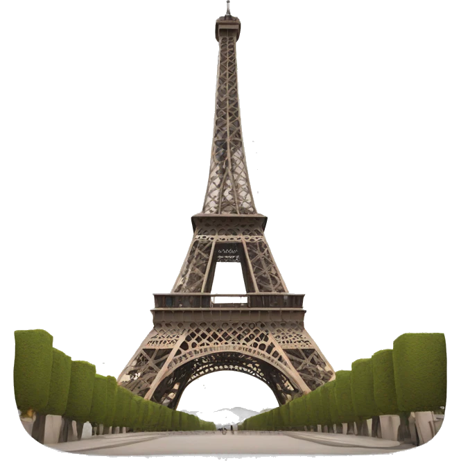 Eiffel tower from pisa emoji