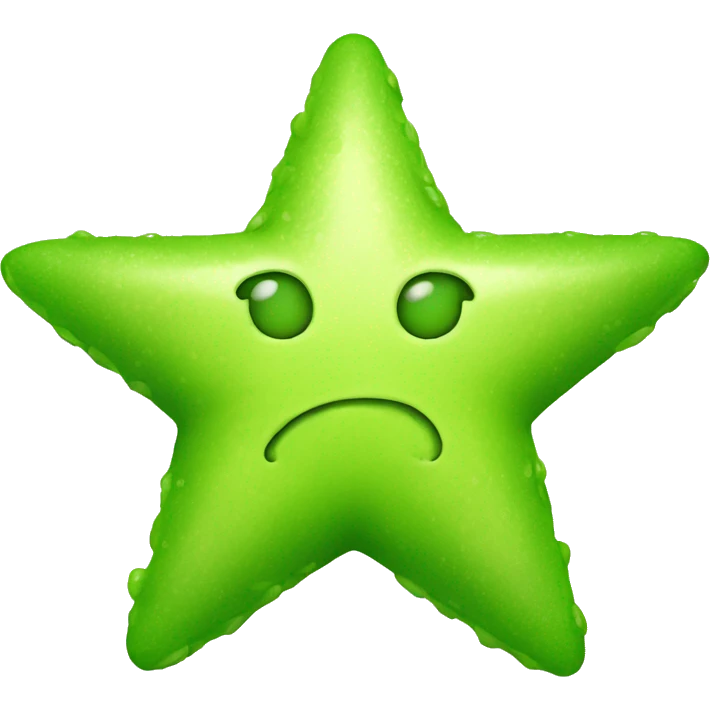 lime green star emoji