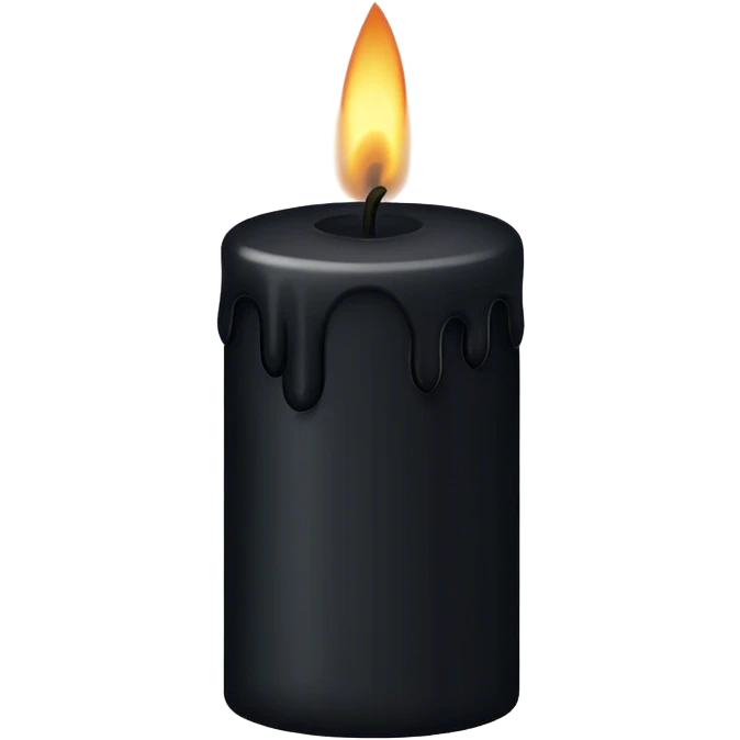 Black candle emoji