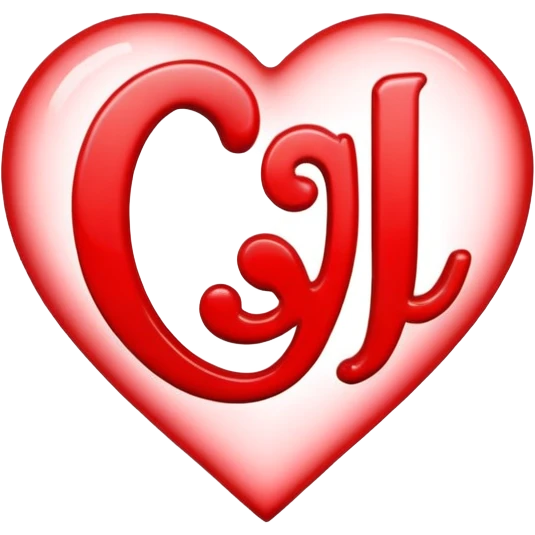 Letter j in heart emoji