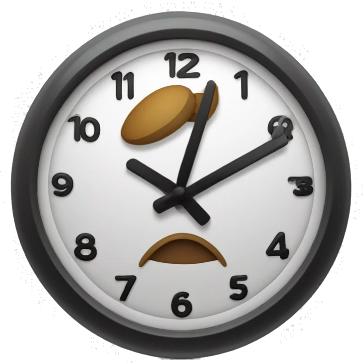 a gosth with a clock emoji