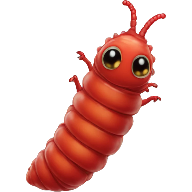 red larva emoji