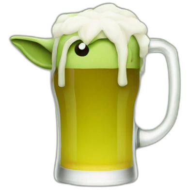 Yoda beer emoji