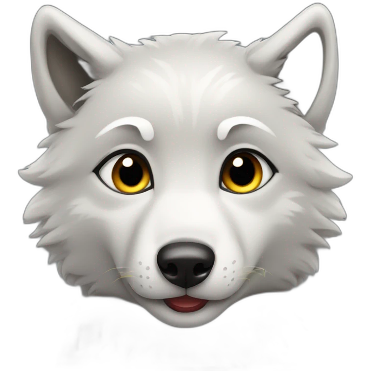 baby grey Wolf emoji