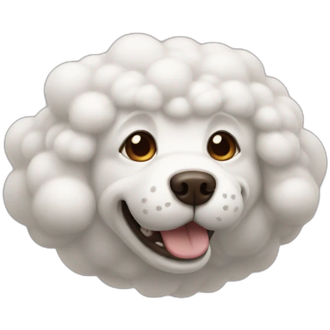 Cloud dog emoji
