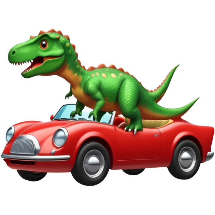 Dinosaurus on a Car emoji