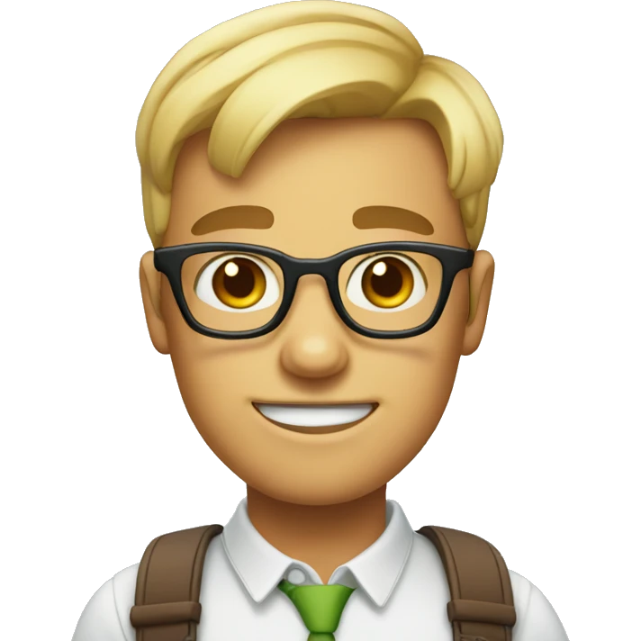 Nerd face with braces and big glasses emoji