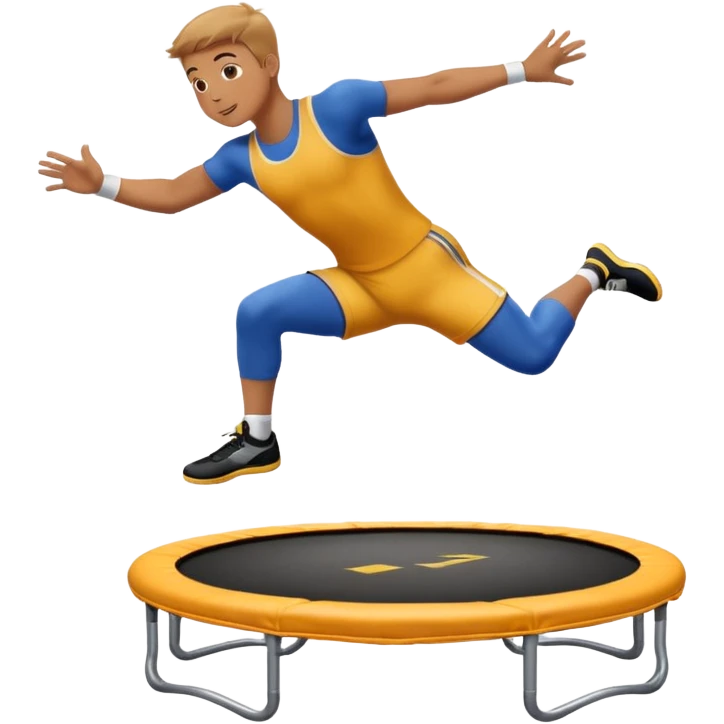 Human Jump Trampoline "Jump Off" emoji