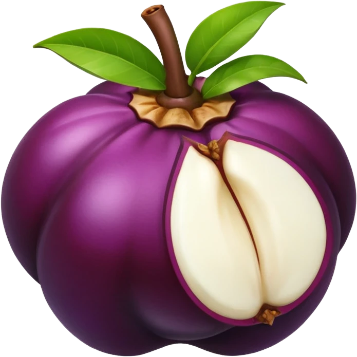 mangosteen fruit emoji