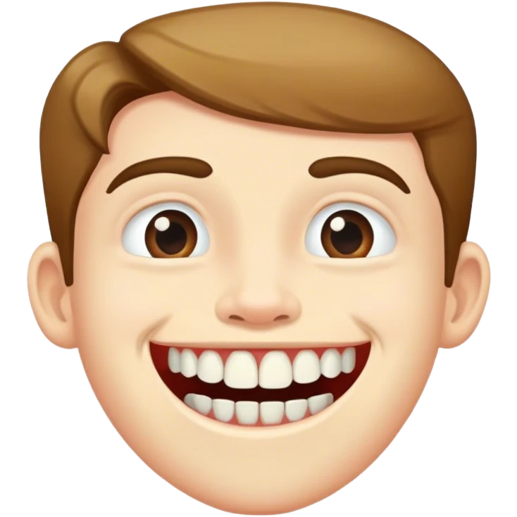 Hayes with missing bottom front tooth  emoji