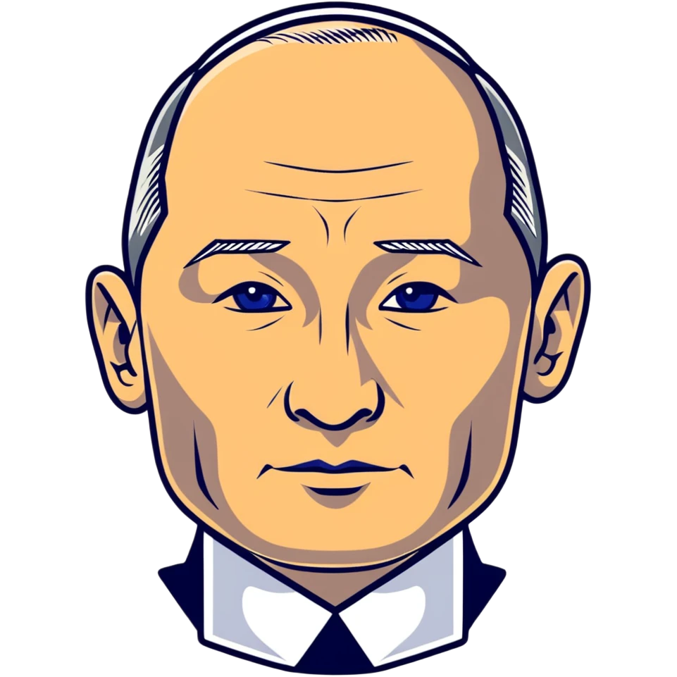 Vladimir Putin portrait emoji