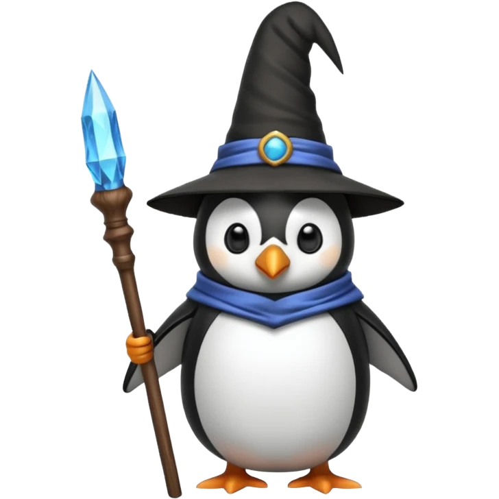 Penguin Wizard emoji