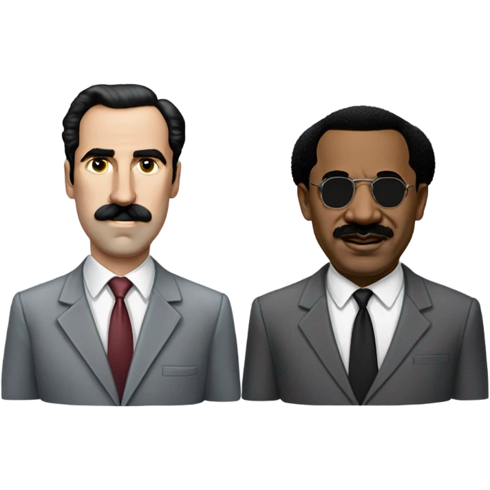 martin luther king jr with borat emoji