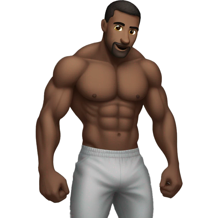 guy chest workout emoji