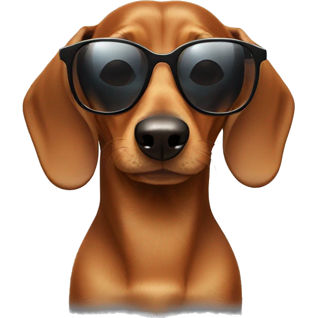Daschund with sunglasses  emoji