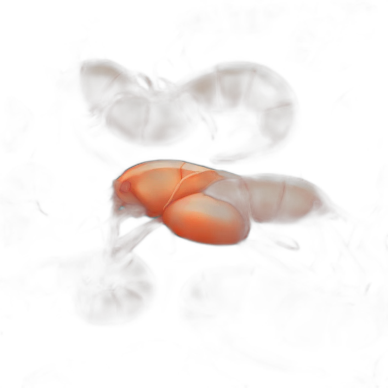 The shrimp got sick emoji