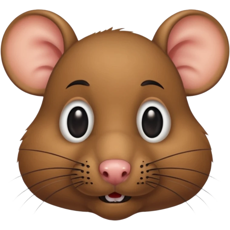 rat with black human mustache emoji