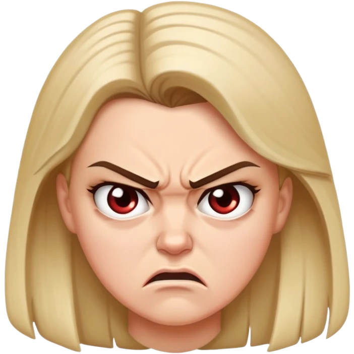 white girl mad  emoji