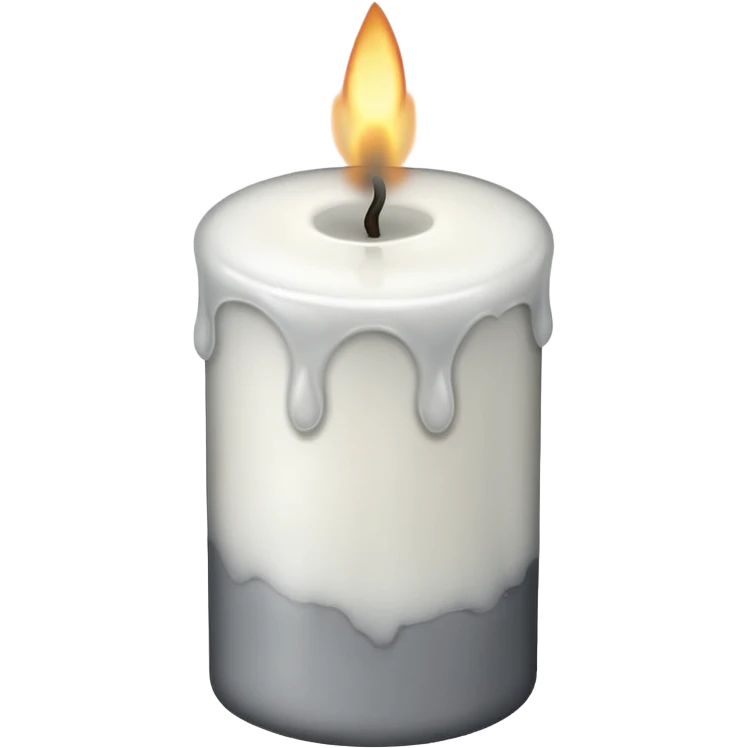 Candel without flame 🔥 only smoke emoji
