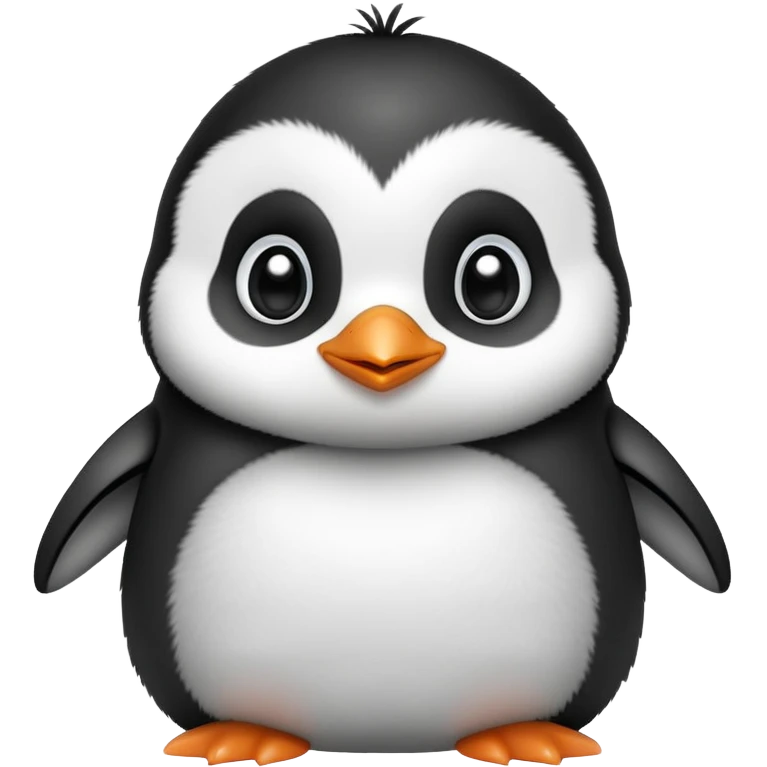 baby penguin with adorable chubby cheeks emoji