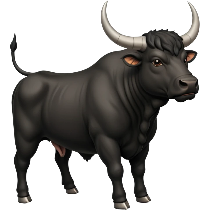black bull emoji