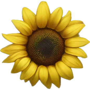 Sunflower on wedding dress emoji