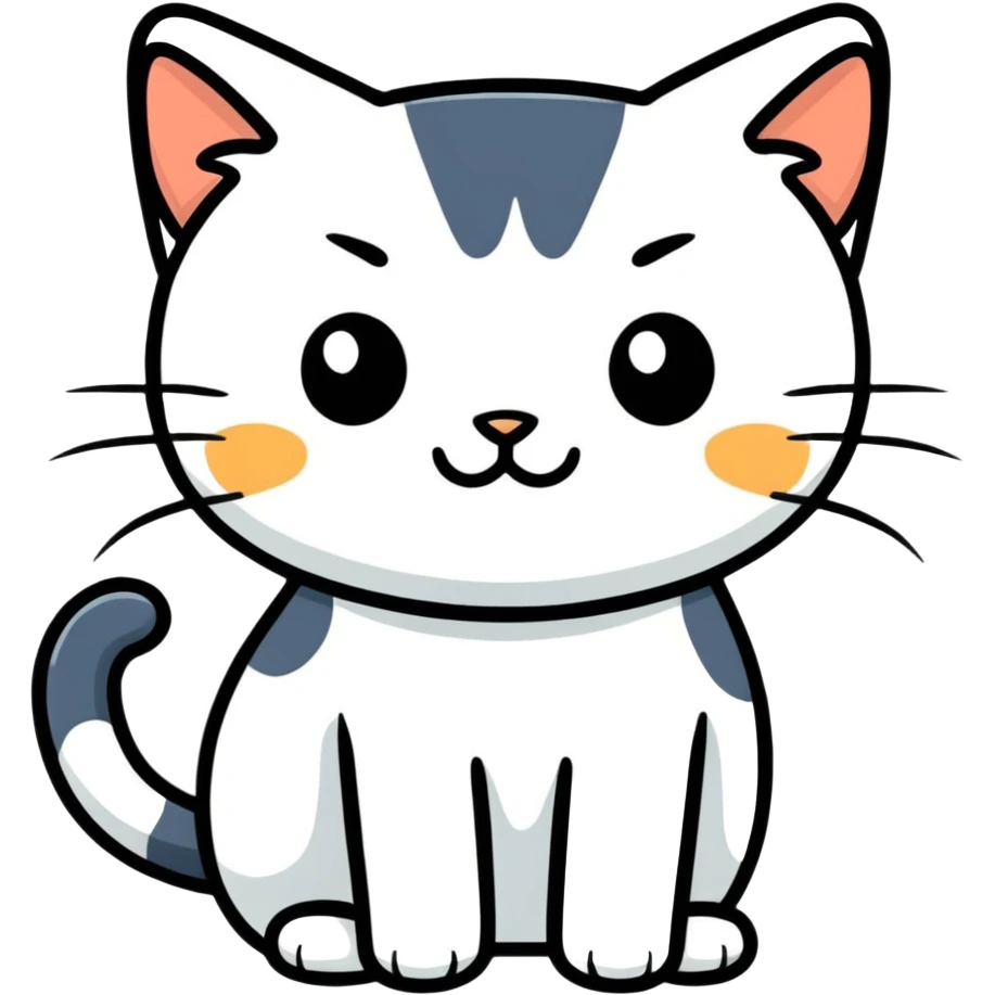 Cat with sunny  emoji