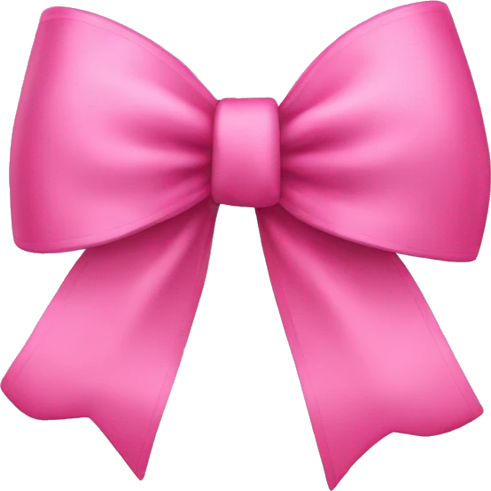 pink bow emoji