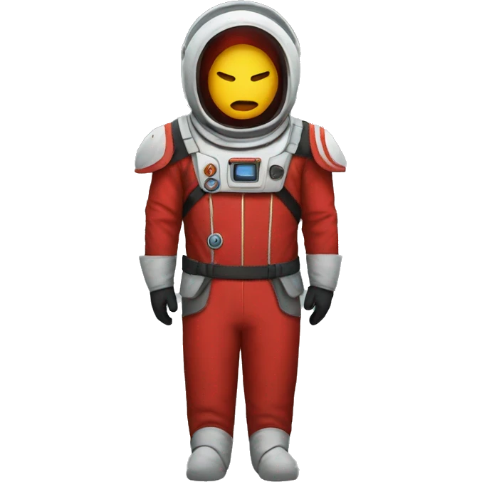 red spacial costume emoji