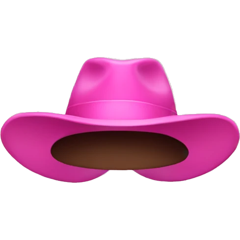 Pink hat emoji