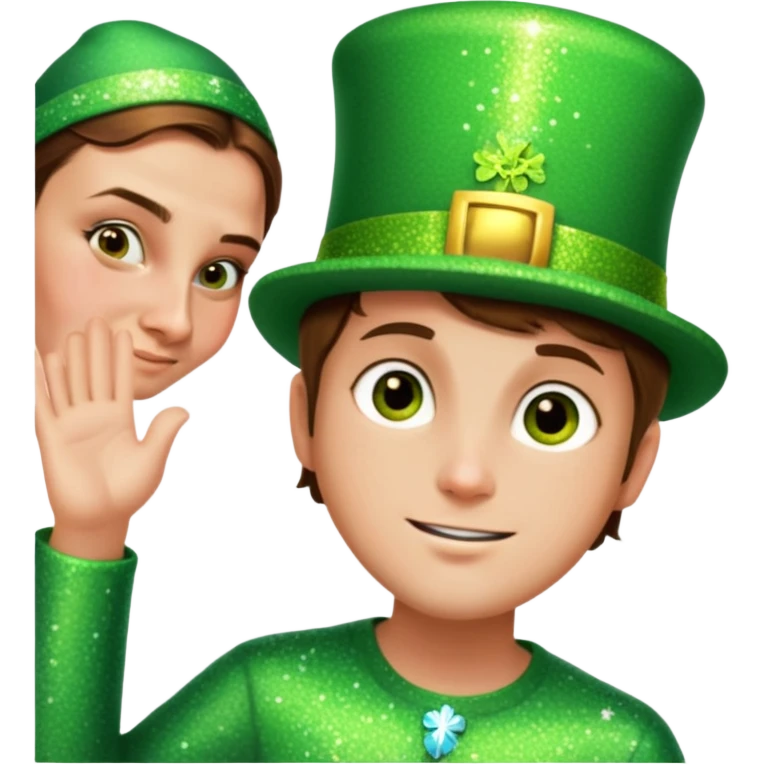 Sparkling Leprechaun emoji