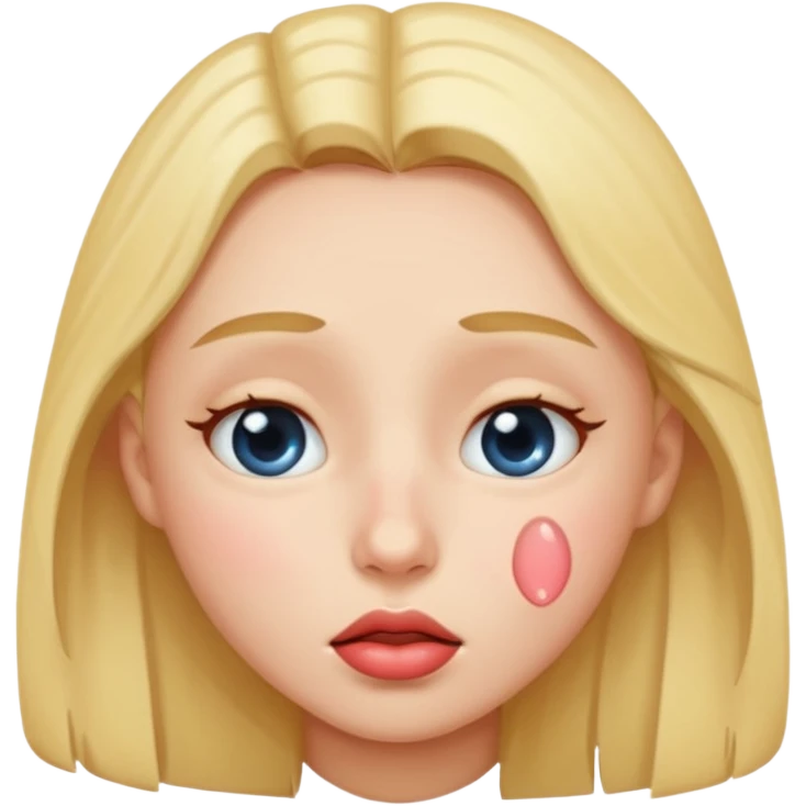 feeling cute and kissing with tear in eyes emoji