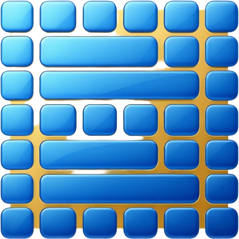 Blue and golden Yes emoji