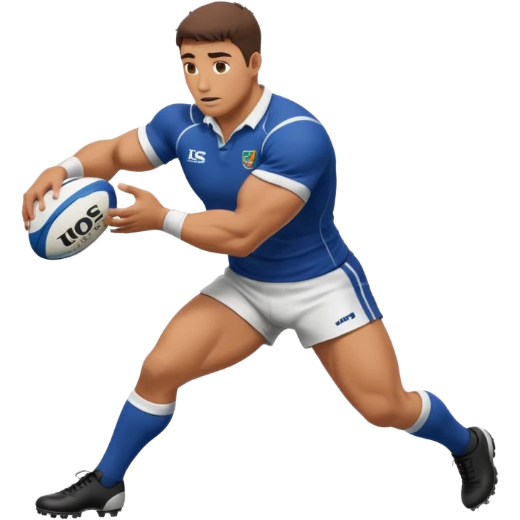 a rugby player turning over the ball at a breakdown emoji