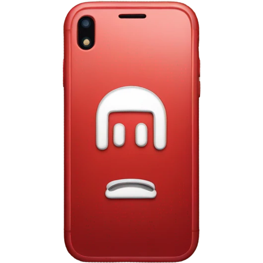 red iPhone emoji